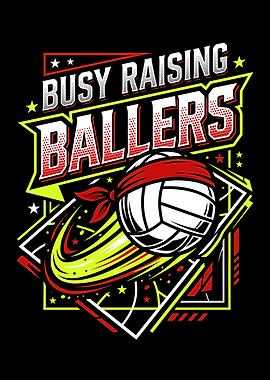Volleyball Ball with Red Bandana