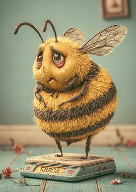Sad Bee on a Scale