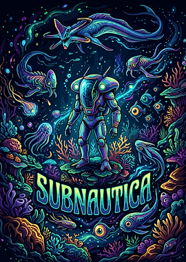 Subnautica Video Game Poster