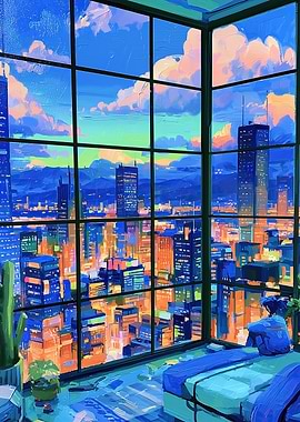 Quiet Hours - Neon Lofi Apartment