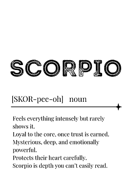 Scorpio Zodiac Definition