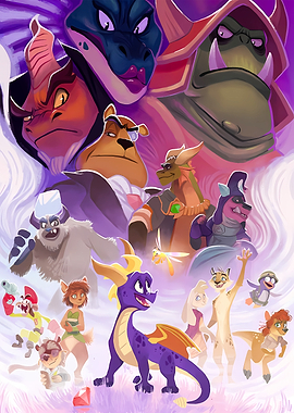 Spyro and Friends Fantasy Art