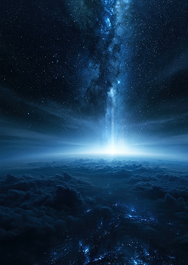 Cosmic Horizon Beam Over Earth
