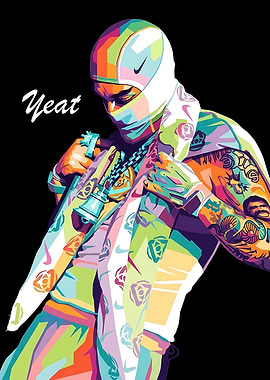 Yeat Pop Art Portrait