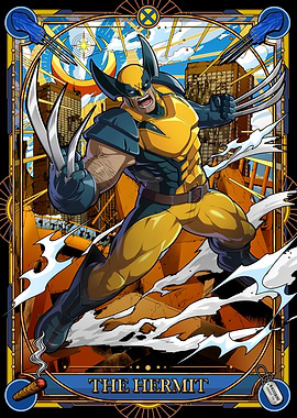 Wolverine - The Hermit Tarot Card