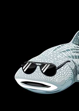 Cool Whale Shark With Sunglasses Ocean Kids Whale Shark