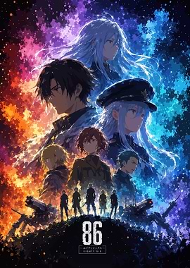 86 Eighty Six Anime Poster