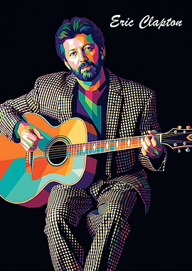 Eric Clapton Playing Guitar