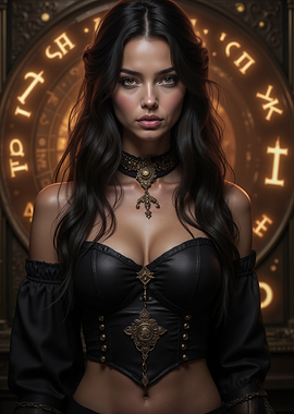 Mysterious Woman in Black