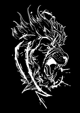 Roaring Lion Illustration
