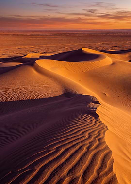 Desert Dunes at Sunset
