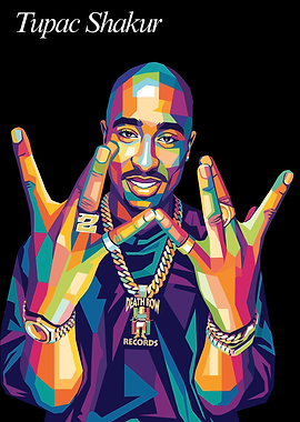 Tupac Shakur Pop Art Portrait
