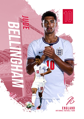 Jude Bellingham England Football Poster