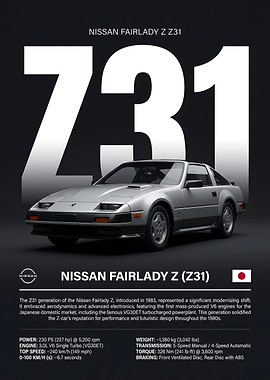 Nissan Fairlady Z (Z31) Poster