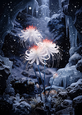 Enchanted Ice Cave Flowers