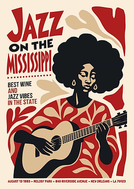 Jazz on the Mississippi Poster