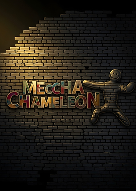 Mecha Chameleon Text Art