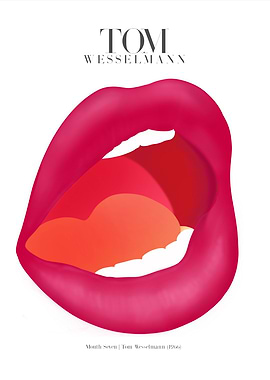 Tom Wesselmann | Mouth Seven Poster