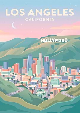 Los Angeles California Hollywood Skyline