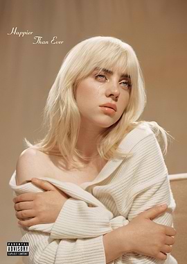 Billie Eilish Happier Than Ever Album Cover