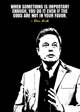 Elon Musk Quote Poster