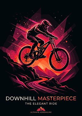 Downhill Mountain Biker
