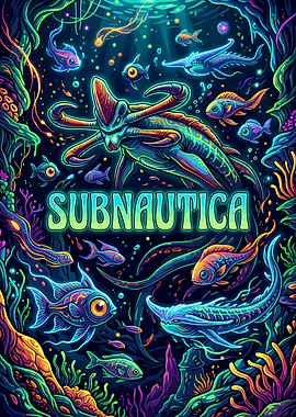Subnautica Game Poster