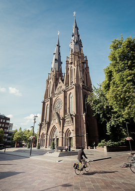 St. Catherine's Church on Catharinaplein square in Eindhoven.