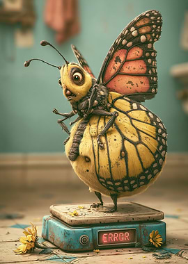 Funny Butterfly on Scale