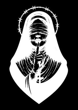 Dark Nun with Barbed Wire Halo