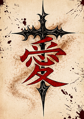 Japanese Kanji Symbol of Love