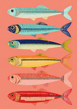 Colorful Vintage Fish