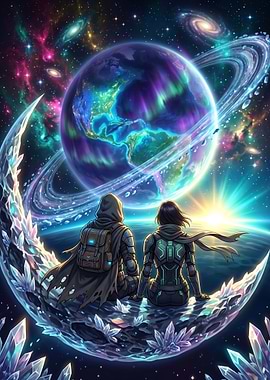 Cosmic Couple Gazing at Distant Planet