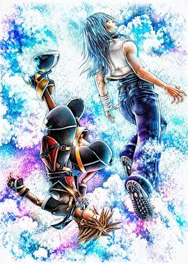 Kingdom Hearts Characters in Sky