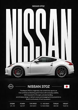 White Nissan 370Z