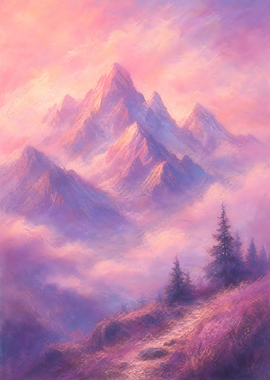 Dreamy Mountain Landscape