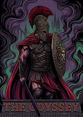 The Odyssey Warrior with Medusa Shield