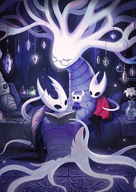 Hollow Knight Family Reading Scene