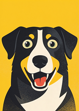 Happy Dog Portrait