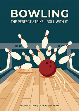 Bowling Strike Poster