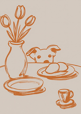 The Peeking Dog