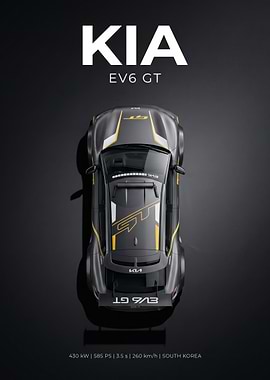 Kia EV6 GT Top View