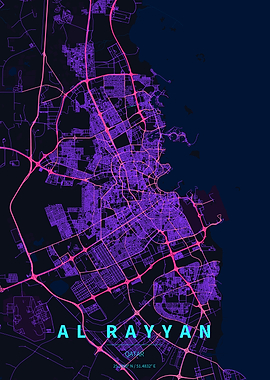 Al Rayyan Qatar Map