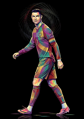 Cristiano Ronaldo Pop Art Portrait