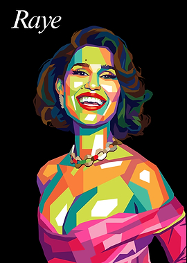 Raye Pop Art Portrait