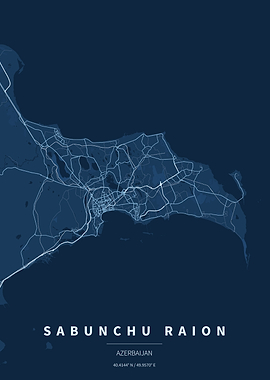 Sabunchu Raion Map