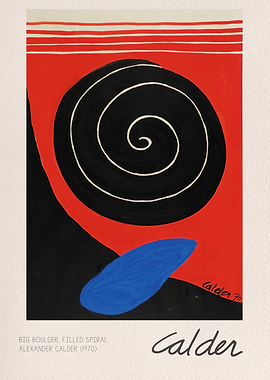 Alexander Calder Big Boulder Filled Spiral