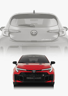 Red Toyota GR Corolla Front View