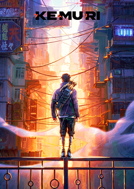 Archer in Cyberpunk City