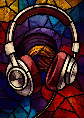Stained Glass Headphones